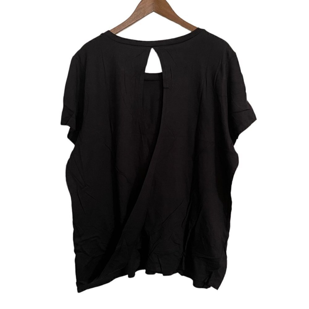 Torrid Womens NWT Black Squats I Thought You Said Lets Do Shots Open Back Tee 2X - Picture 9 of 9